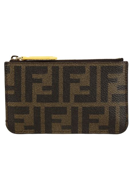 fendi zucca print key pouch